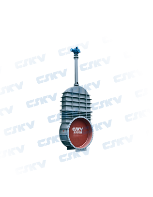 Gas open gate valve