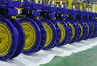 Full metal hard five eccentric butterfly valve